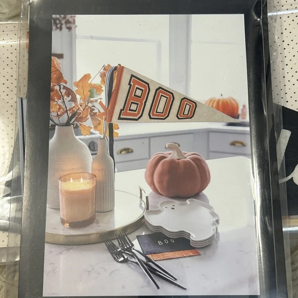 (6) My Minds Eye Paper Goods Halloween Felt Pendants Boo Yah! Boo Crew 7